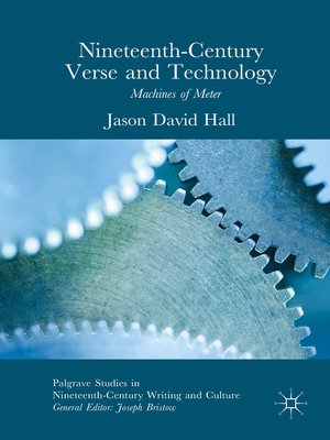 cover image of Nineteenth-Century Verse and Technology